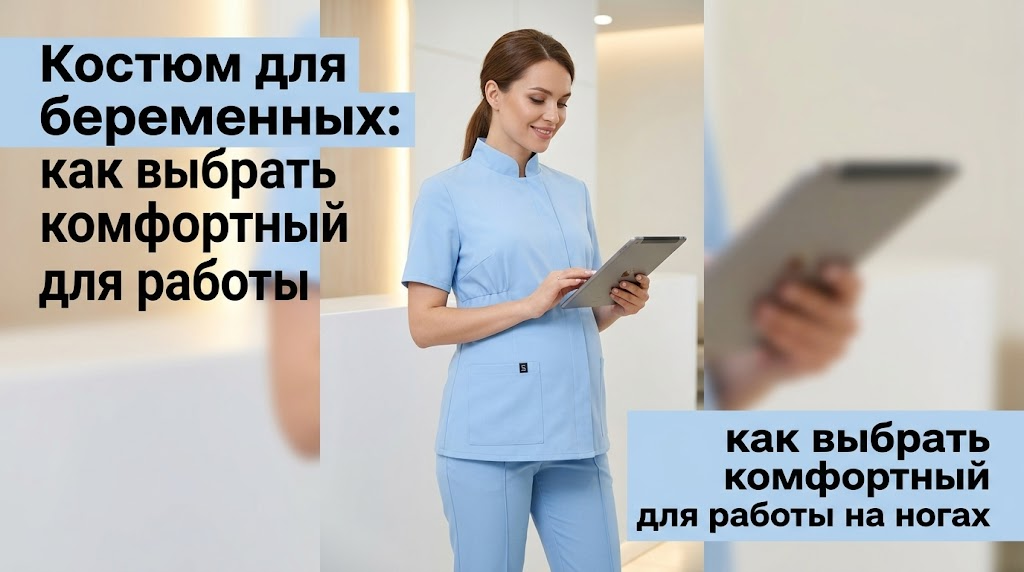 Костюм для беременных, идеальный для работы на ногах