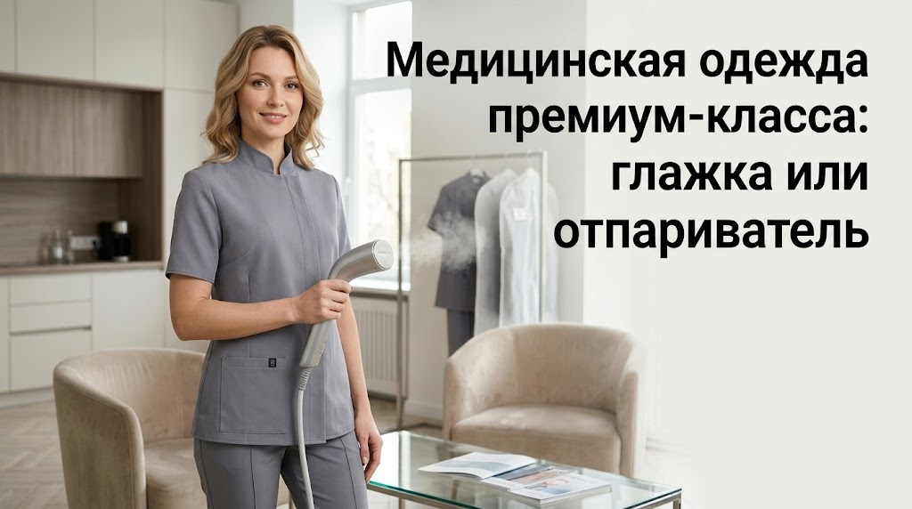 Премиум медицинская одежда с инструкциями по глажке и отпариванию