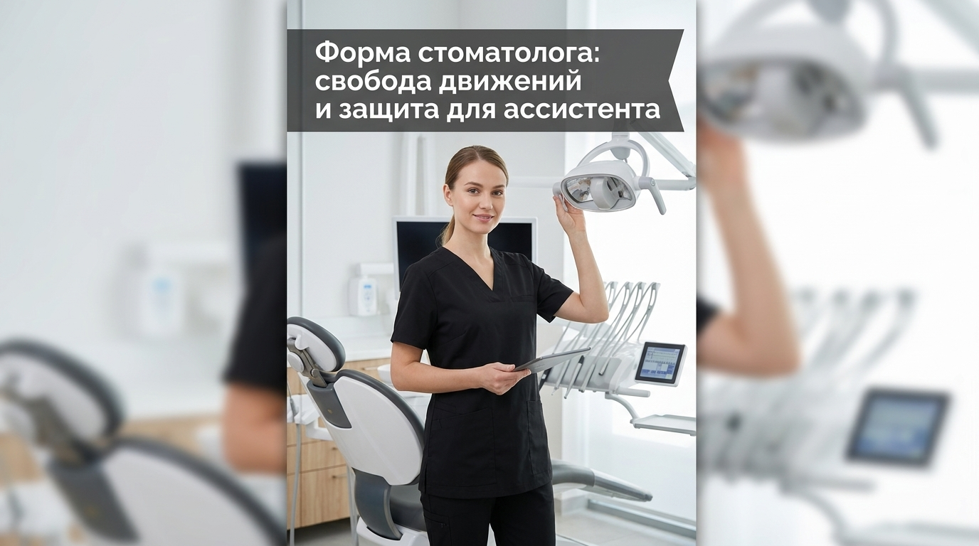 Форма стоматолога обеспечивает свободу движений и защиту для ассистента