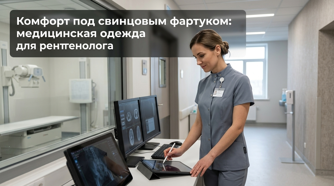 Медицинская одежда для рентгенолога, обеспечивающая комфорт в работе под свинцовым фартуком