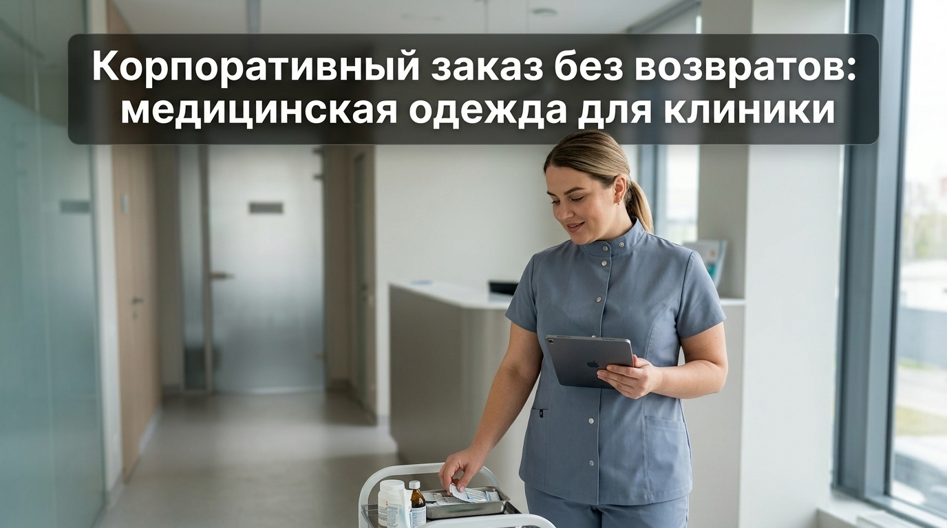 Корпоративный заказ медицинской одежды для клиники с гарантией отсутствия возвратов