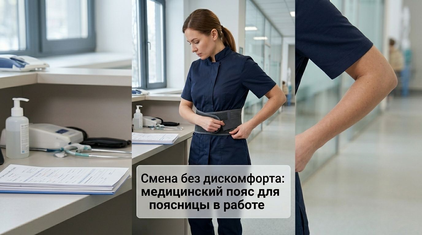 Медицинский пояс для поясницы, помогающий уменьшить дискомфорт при работе