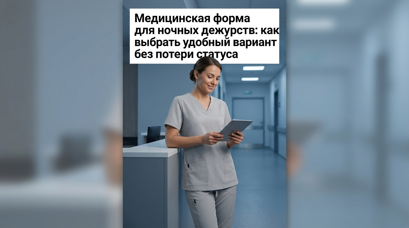 Медицинская форма для ночных дежурств, удобный и стильный вариант для врачей и медперсонала