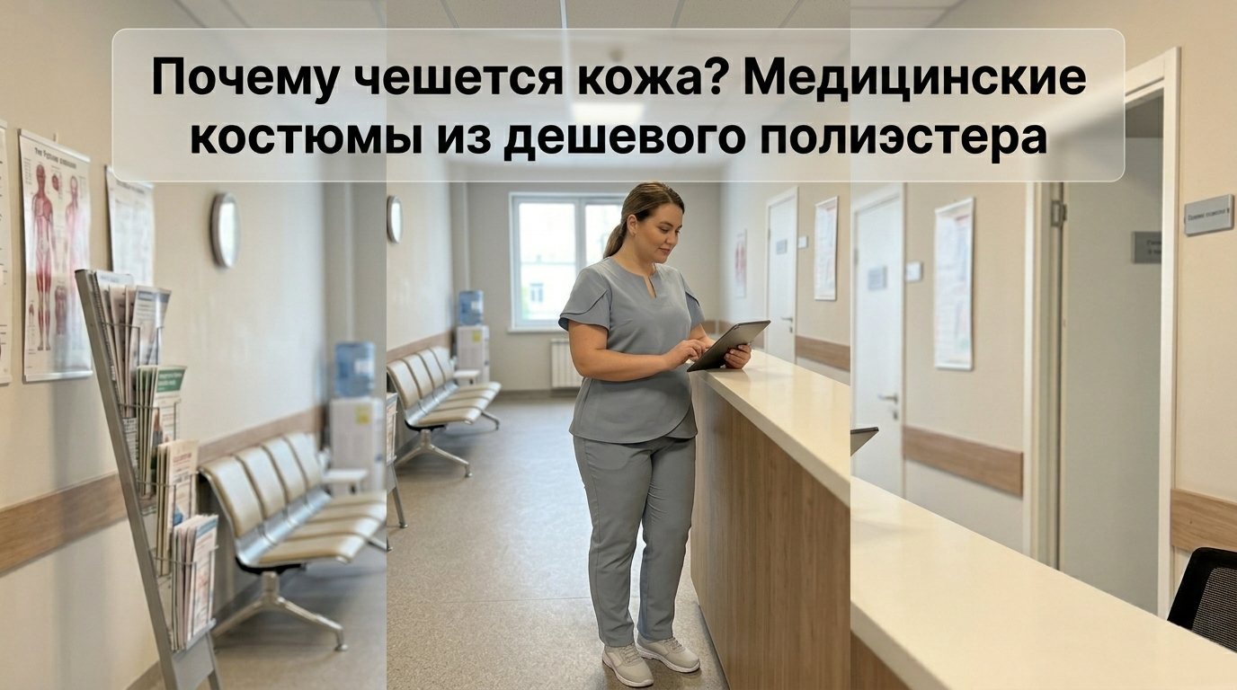 Медицинские костюмы из дешевого полиэстера могут вызывать зуд и раздражение кожи