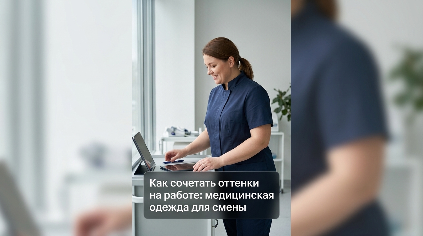 Медицинская одежда разных оттенков для работы и смены в клинике