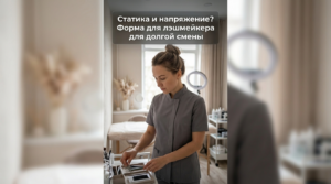 Лэшмейкер в удобной форме для долгой смены и работы без лишней нагрузки