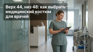 Как выбрать медицинский костюм для врачей при размере верх 44 и низ 48