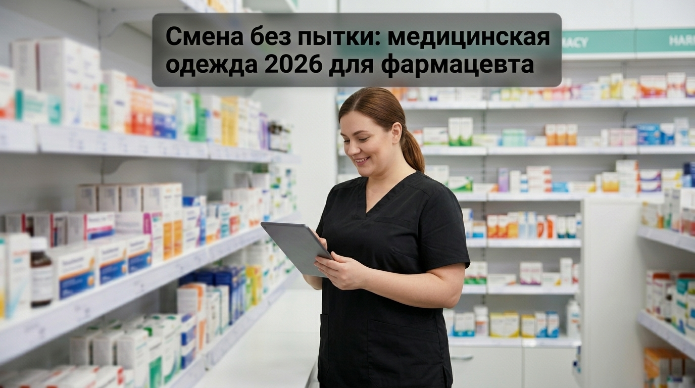 Медицинская одежда 2026 для фармацевта для комфортной рабочей смены