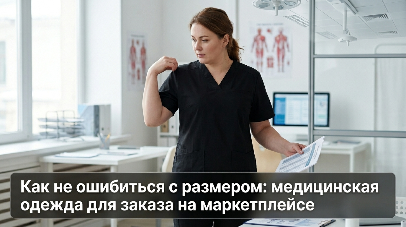 Медицинская одежда для заказа на маркетплейсе с подбором правильного размера