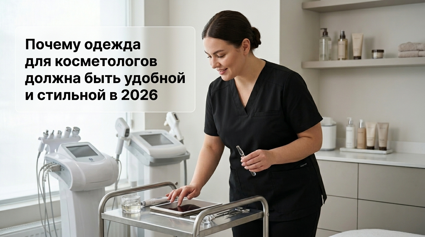 Удобная и стильная одежда для косметолога в 2026 году