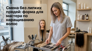 Форма для мастера по наращиванию волос для удобной работы без липких прядей