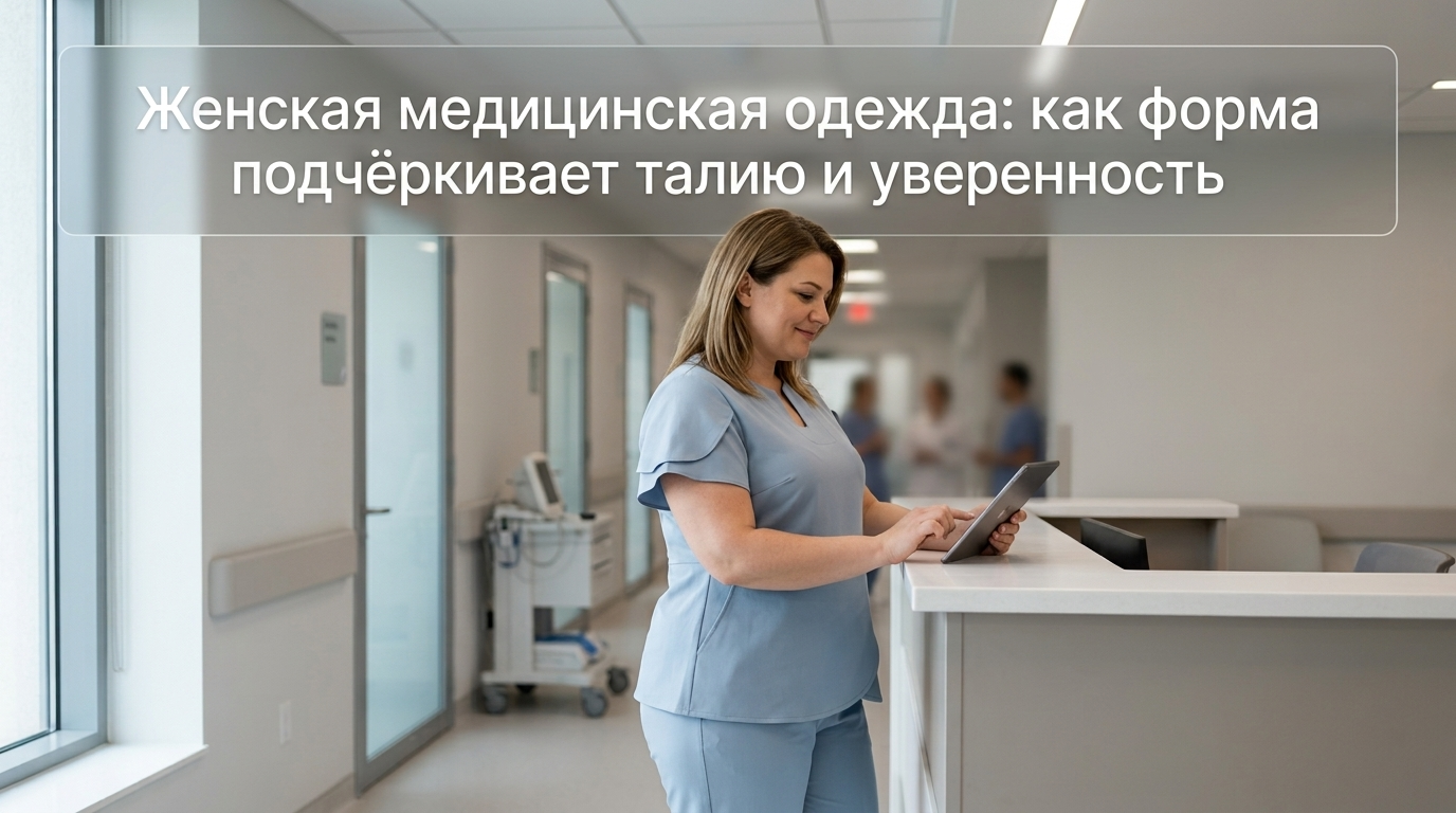 Женская медицинская одежда, подчёркивающая талию и создающая уверенный профессиональный образ