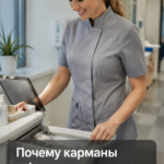 Медицинская одежда MEDAVIBE с удобными карманами в форме
