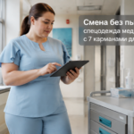Медицинская спецодежда для врачей с семью карманами для удобной работы во время смены