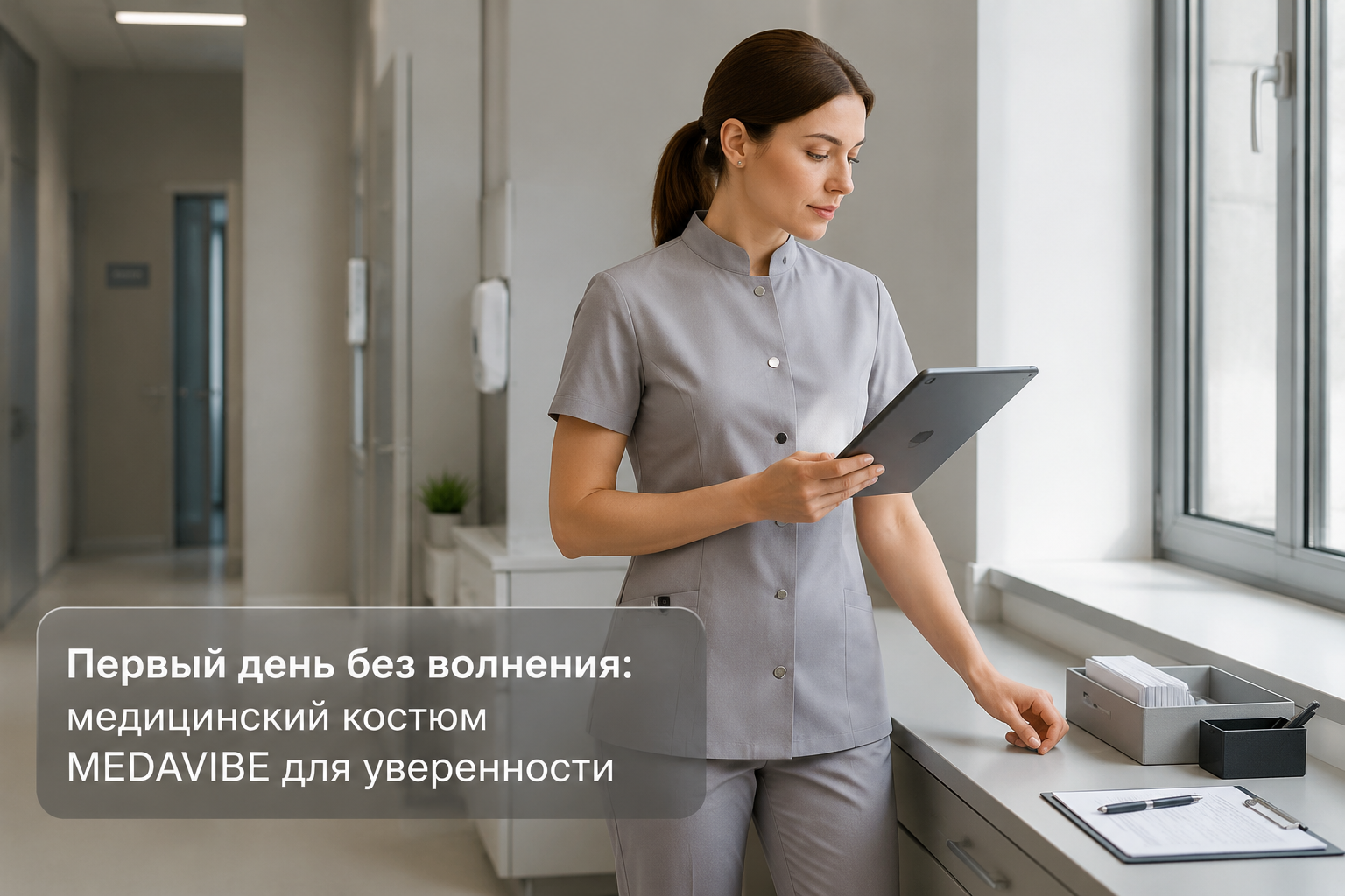 Медицинский костюм MEDAVIBE для уверенного и комфортного первого рабочего дня